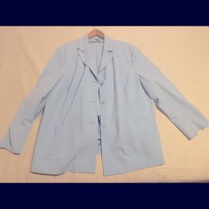 Women’s pale blue pantsuit. Size 24W